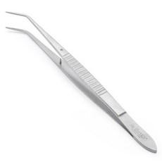 de Buyer 畢耶 不鏽鋼彎曲料理鑷子 15cm, 1個, 單一顏色