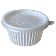 스완 일회용 국그릇 밥용기 백색 지름 105mm 대, 100개, 1개입