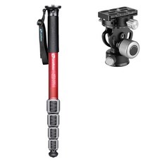 레오포토 M 방수방진 모노포드 레드 키트 세트, 1세트, VH-20, MPQ-325C-RE