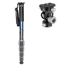 레오포토 M 방수방진 모노포드 블랙 키트 세트, 1세트, VH-20, MPQ-325C-BK