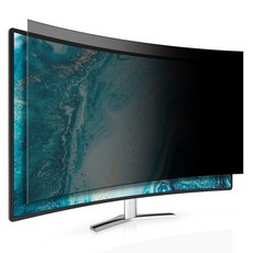 고부기 커브드 모니터 간편부착 블루라이트차단 프라이버시 액정보호필름 세트 MSI MPG ARTYMIS 273CQRX-QD 68.4cm, 1세트