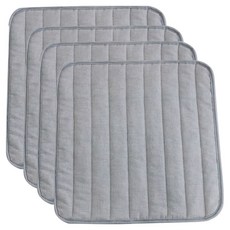 CASA VERDE Cobin 絎縫棉質防滑坐墊 4入