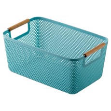 Lovelybee手提多功能浴室廚房收納箱, 1個, 天空藍