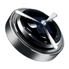 蕉蕉購物 太陽能旋轉車載香水座 灰色, 原木香薰, 1個