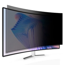고부기 커브드 모니터 간편부착 블루라이트차단 프라이버시 액정보호필름 세트 삼성 에센셜 커브드 모니터 S39C 68.4cm, 1세트