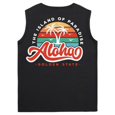 ILLUSO Aloha 寬鬆版無袖防磨 T恤