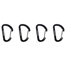아이두젠 카라비너 D형, 블랙, 4개