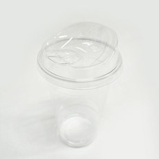 어썸팩 PET 무지 아이스컵 지름 92cm 500ml + 머그리드 개폐 뚜껑 세트, 100개, 1세트