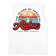 ILLUSO Aloha 寬鬆版無袖防磨 T恤