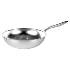 퀸센스 세신 바로써 무연마 스테인리스 궁중팬, 28cm, 1개