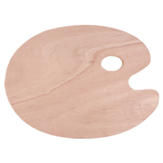 Daily Qoo 便利油畫調色盤 橢圓款式 30 x 39 cm, 1個, 1格