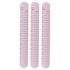 문구담 간호사 손목 체크리스트 재사용 가능한 메모 스트랩 중형, 06 핑크, 3개