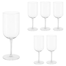 이로울생활 플라스틱 와인잔, 240ml, 6개