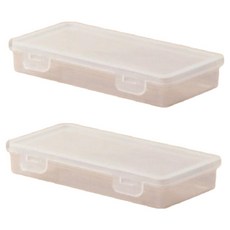 Mungudam 彩色鉛筆透明鉛筆盒 小號 19 x 9 x 3 cm, 2個, 單一顏色