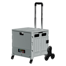 프란다스 접이식 쇼핑카트 50L B형, 그레이, 1개