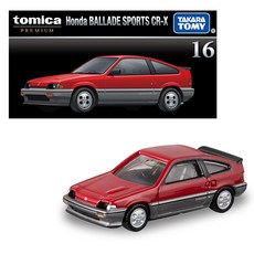 토미카 프리미엄 16 혼다 발라드 스포츠 CR-X 미니카, 1개, 혼합색상