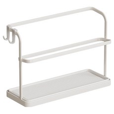 hillo 이지 틈새 컵 텀블러 건조대, 1개, 화이트, 2단