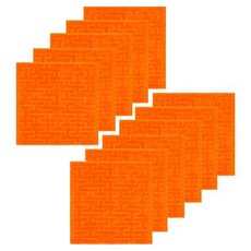 Teto Signature Supima 擦手巾 34 x 34 cm, 11個, 橘色