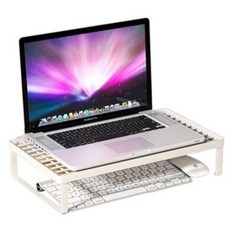 스냅바잇 책상 모니터 받침대 S, 화이트