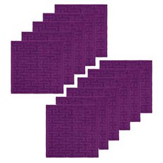 Teto Signature Supima 擦手巾 34 x 34 cm, 11個, 紫羅蘭色