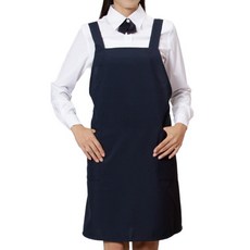 스피드가운 X형 엉덩이 덮는 단추형 앞치마, 곤색, 1개