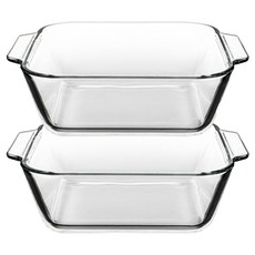 발룬피니 내열강화유리 다용도 오븐렌지 찜기 500ml, 투명, 2개