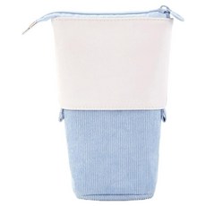 문구담 연필꽂이 다용도 접이식 멀티 스탠드 필통, 02 라이트 블루, 1개