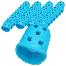 비쇼메르 간편한 실리콘 손가락 보호대 28 x 51 mm, 스카이블루 2호, 40개