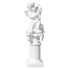 Rossiterra 樂器天使迷你石膏像 室內裝飾品 琵琶