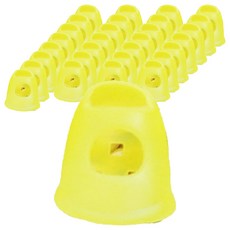 비쇼메르 간편한 실리콘 손가락 보호대 23 x 41 mm, 옐로우 0호, 40개