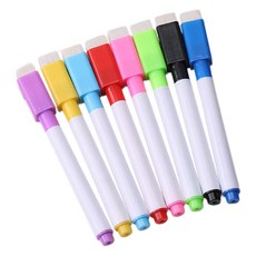 JH Company 冰箱用彩色筆芯刷具便條板 8件組, 混合色, 1個