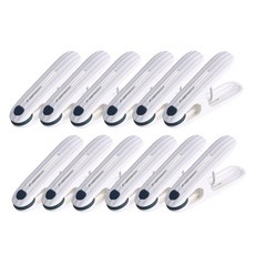 Onetique 防風固定式曬衣夾, 藍白色, 12個