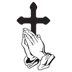 Cashyrich 牆壁裝飾 室內裝潢 喬遷禮物 十字架 20 x 35 cm, 祈禱, 1個