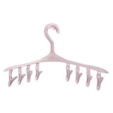 葉子小舖 多功能防滑襪子衣架, 北歐粉