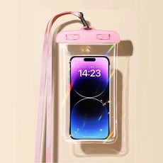 방수팩 여름 휴대폰 워터파크 워터밤 물놀이 테블릿 방수파우치, 1개, 핑크