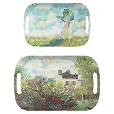 Attic&Base Lilliput 國家遺產 莫內 手把托盤 2件組, 1套, 混合顏色