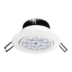 HAPPYBRIGHT 樂亮LED照明 LED蜂巢嵌燈 12燈珠 6500K 9.5cm, 白殼, 1個