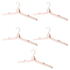 Oh Mat Ddang 折疊式旅行用便攜衣架, 5個, 粉紅色