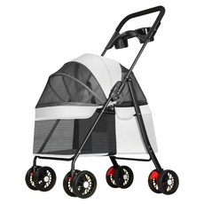 加大座艙 可分離式寵物推車, 1台, 灰色