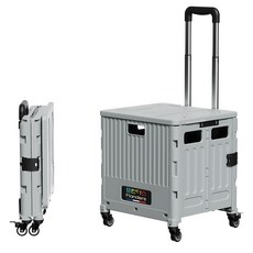 프란다스 접이식 쇼핑카트 50L A형, 그레이, 1개