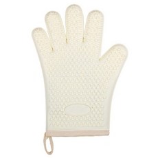 Mariforet 矽膠廚房手套 左右手通用, 1個, 五指手套 白色