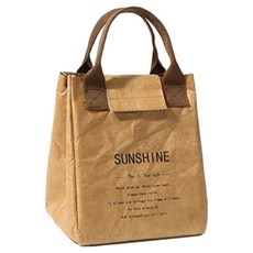 復古懷舊感性便當袋 BRP414, 1個, 棕色