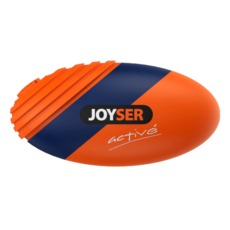 JOYSER 耐咬啾啾球 橄欖球, 1個, 橘色