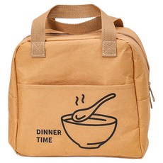 生活防水內部鋁箔皮革風格便當袋 BRP409, 1個, 拉鍊