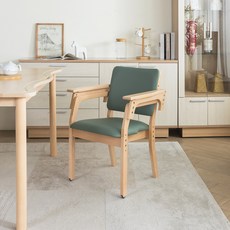 H&D 東稻家居 欣樂活調節工學椅 附輪, 孔雀綠皮, 1個