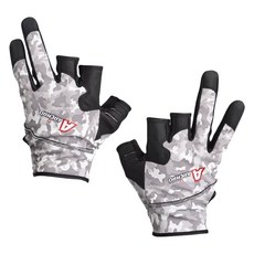 MONCROSS SWITZERLAND 3指切口釣魚手套 雙手佩戴套組 GM-301M, 1套, 迷彩