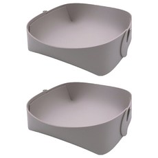 로프트마켓 고급스러운 사각 접이식 펜트레이, 라이트그레이, 2개