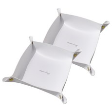 로프트마켓 사각 고급스러운 데스크 펜트레이, 화이트, 2개