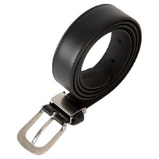 BLANC FLEUR 休閒修身皮革腰帶 115 x 3cm 黑色 - 時尚男女通用款