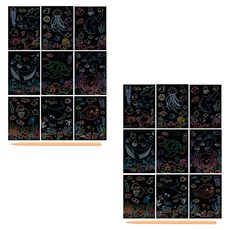 알로데 창작 스크래치 페인팅, 07바다, 2세트